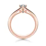 Pierścionek z różowego złota z diamentami AJPZ_134